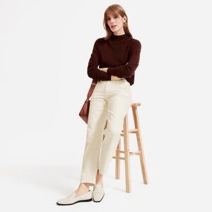 Everlane Straight Leg High Rise Crop Jeans Sandstone Pants  Women’s Size 00/24